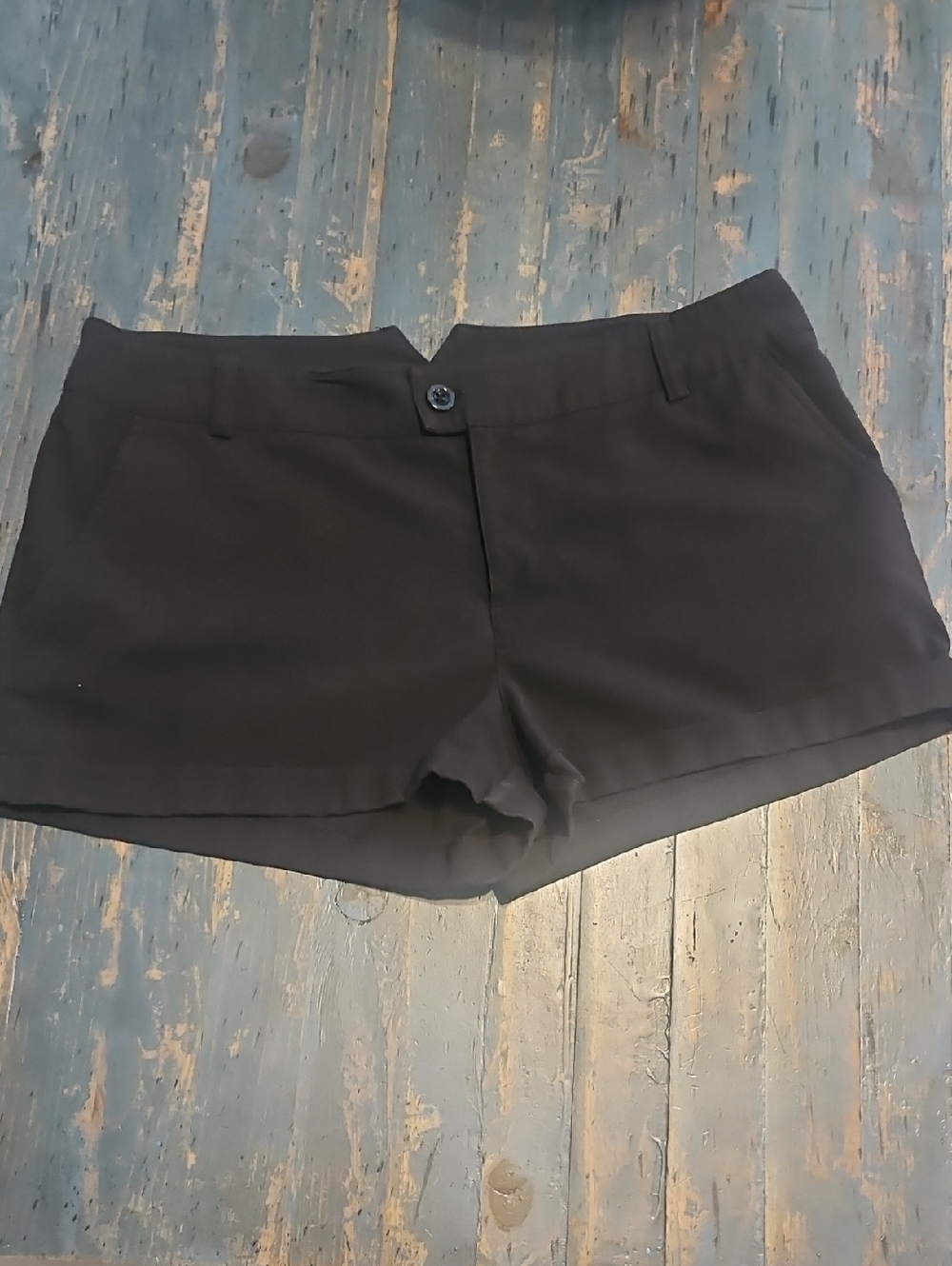 High-Waist Black Tailored Women's Shorts